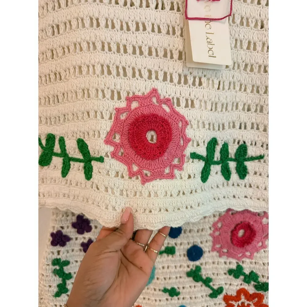 Love The Label Crochet Floral Two-Piece Set – Size Small – NWT